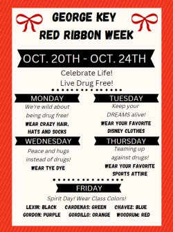 Red Ribbon Week Schedule